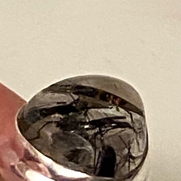 925 Strrling Silver Rutilated Quartz size 6 - Picture 10 of 10